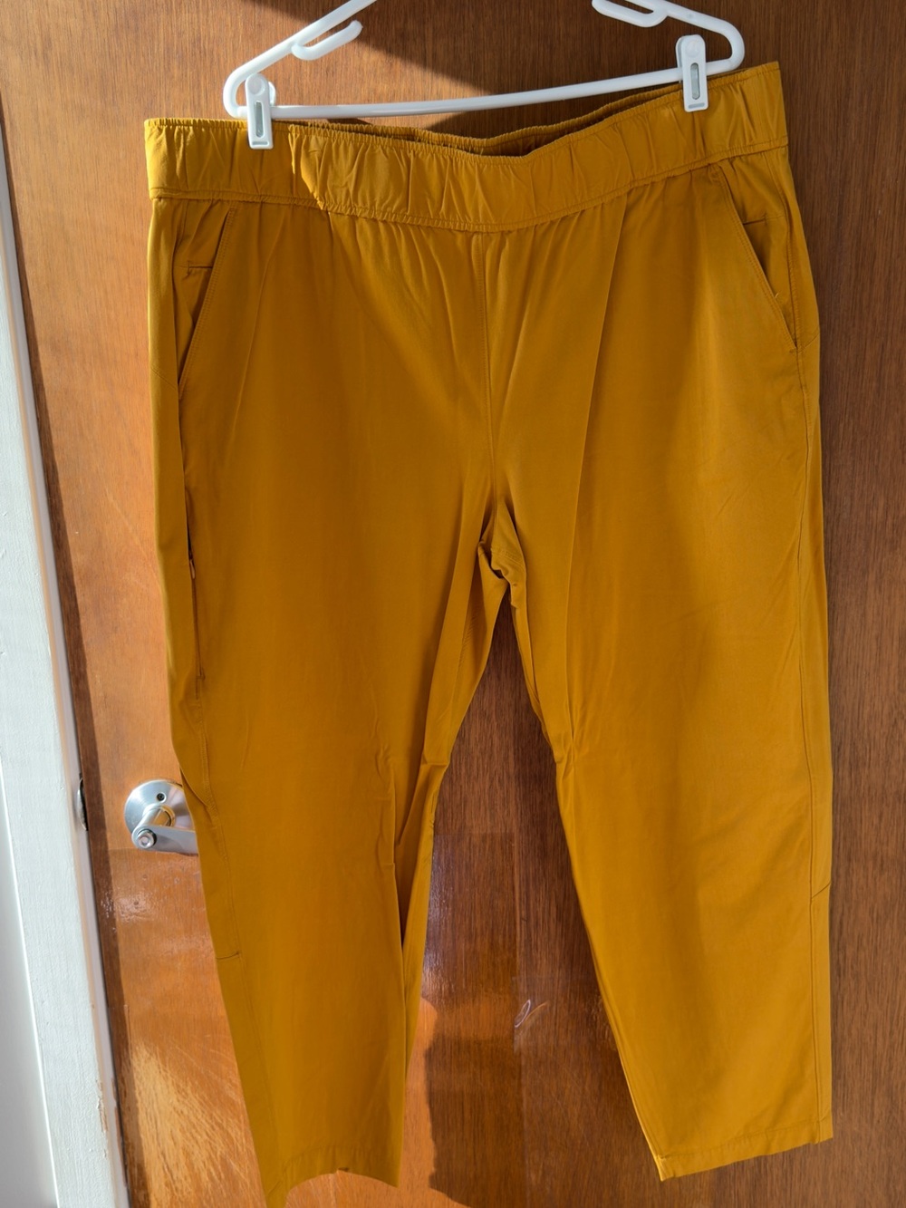 Alder Open Air Mustard Yellow Pull-On Stretch Pants